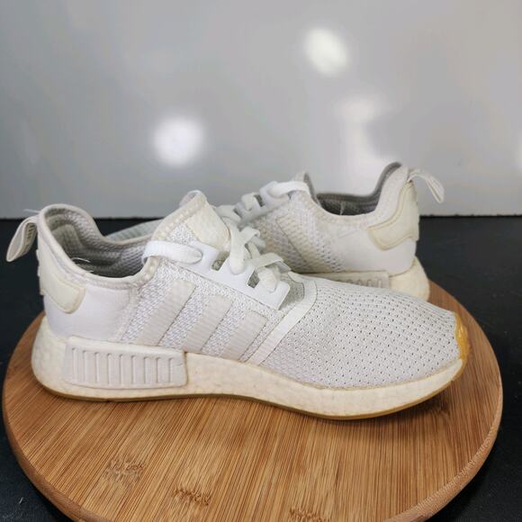Mens Adidas NMD Sz 8 010755 White Mesh Running Walking Casual Shoes Sneakers - Picture 4 of 9